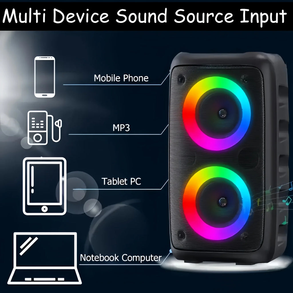 Enceinte Karaoké AyeBeau HY-3317 – 10W | LED Disco | TWS | FM