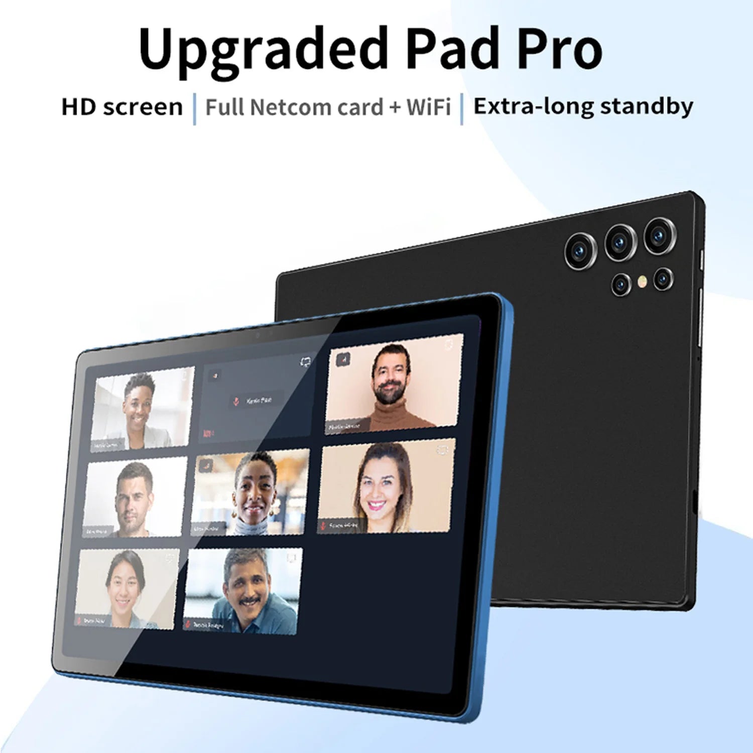 BDF-H39 New Upgraded Version 5G Android Tablets 10.1 Inch Octa Core 6GB+128GB Rom 4G Dual SIM Dual WiFi Education Tablet 6000mAh TechVisio
