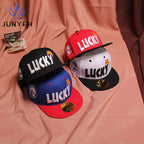 Children's Peaked Caps Lucky Baby Boys Sun Hat Embroidery Cotton Girls Baseball Cap Kids Children Hip Hop Hat 3-10 Years TechVisio