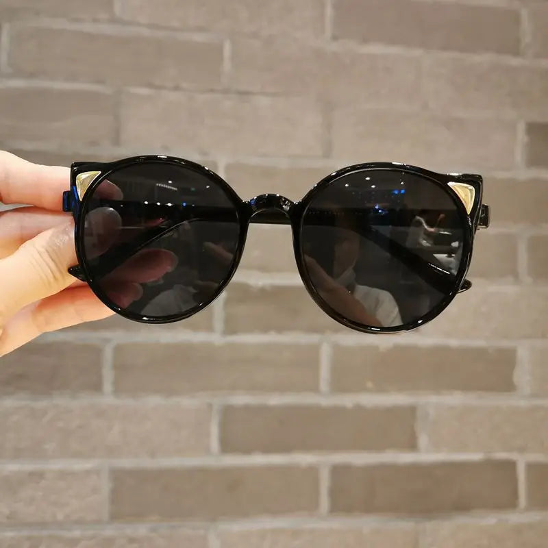 Girls Boys Cute Animal Cartoon Ears Sunglasses Outdoor Sun Protection Children Lovely Vintage Sunglasses Protection Classic Kids TechVisio