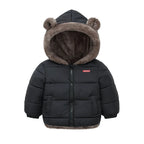 Boys Girls Thick Jackets Winter Kids Padded Fleece Warm Coats Children Hooded Cotton Outerwear Kids Clothes Cashmere Snowsuit TechVisio