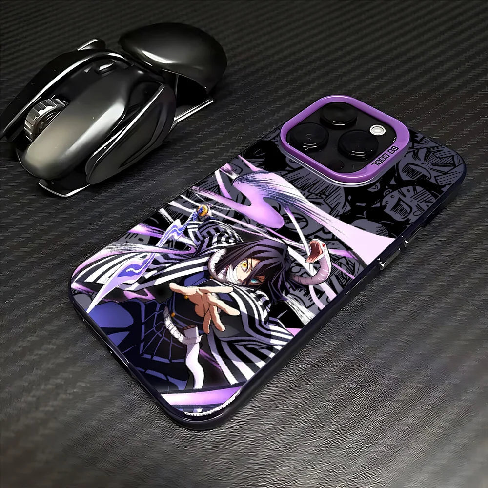 Anime D-Demons Slayers Phone Case for IPhone 16e 16 15 14 13 12 11 Mini Pro Max X XR XSMAX 8 7 Plus Anti Fall Matte Back Cover TechVisio