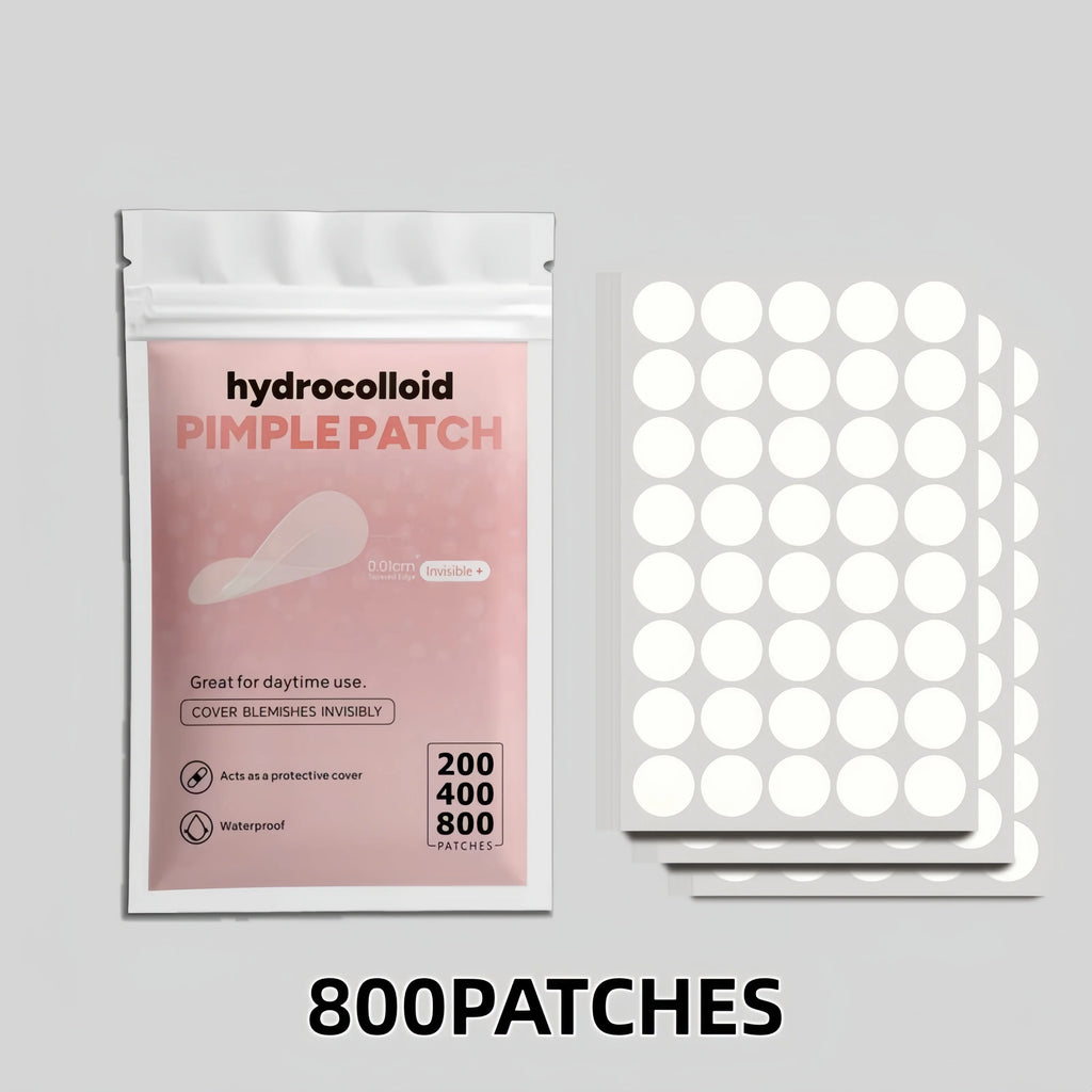 Pimple Patch Hydrocolloid Invisible – Tailles Mixtes | 200 à 800 pcs