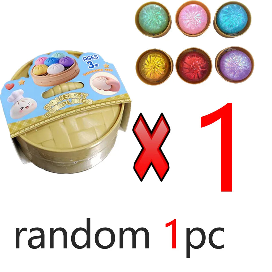 Squishy Anti-Stress Bao Ravioli – Fidget Toy TPR, Slow Rising