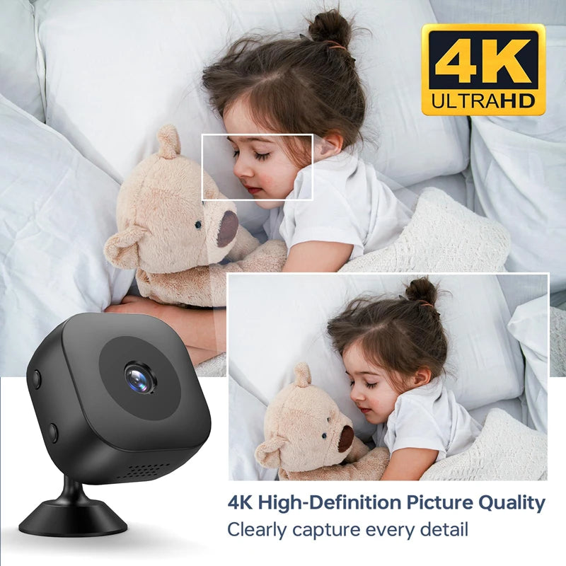 Mini 4K HD Camera WiFi Wireless Monitoring Security Protection Remote Monitor Video Surveillance Smart Home Security System 2026 TechVisio