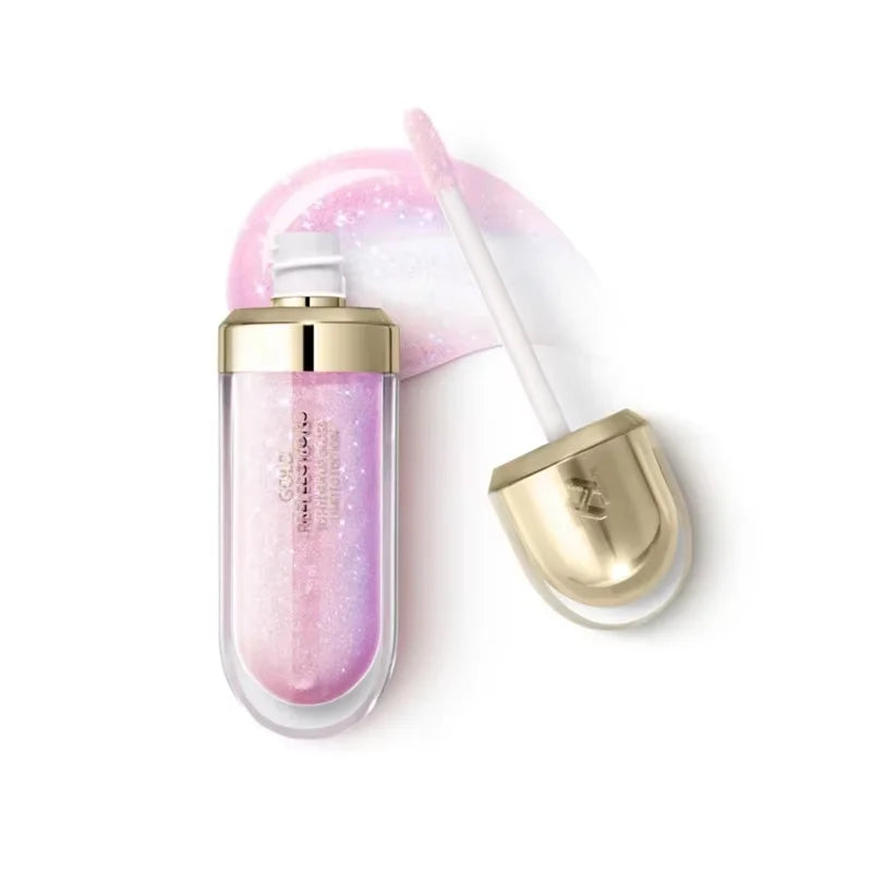 Original Kiko 3D Mirror Lip Glaze Waterproof Non Fading and Non Stick Cup Gentle Bean Paste Color Fine Shiny Point Charm Red TechVisio