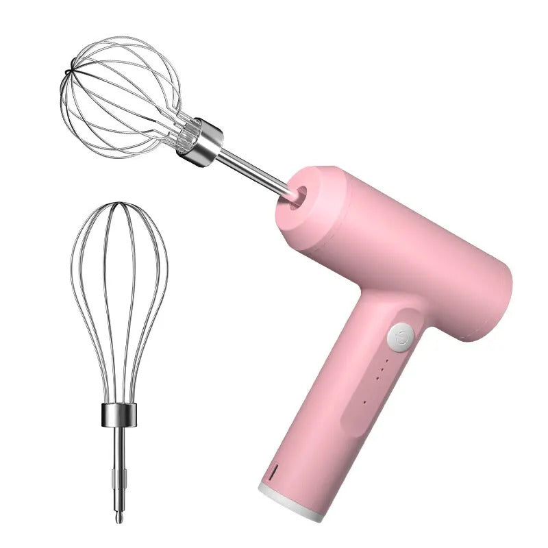 Batteur Électrique Sans Fil Portable 3 Vitesses – Pâtisserie TechVisio