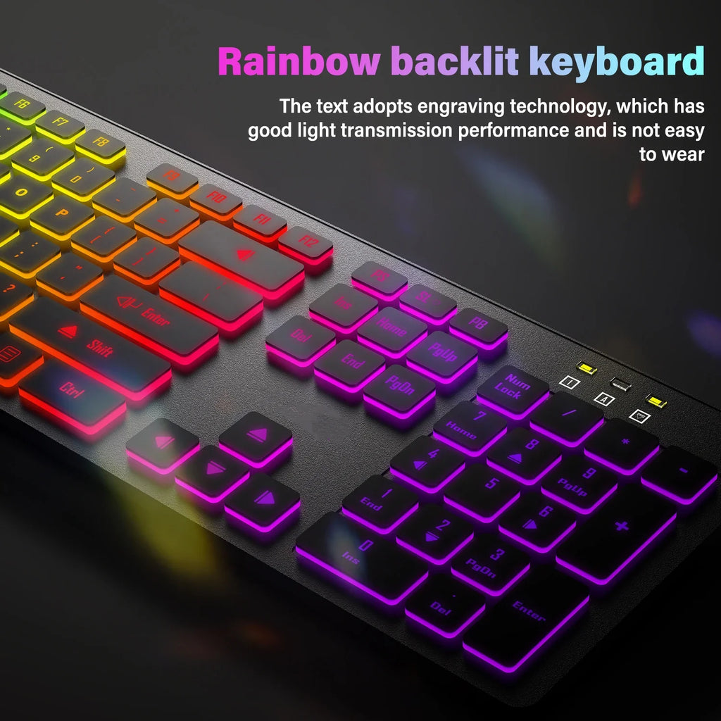 FUYUMY – Clavier Gaming RGB 104 Touches USB Multilingue
