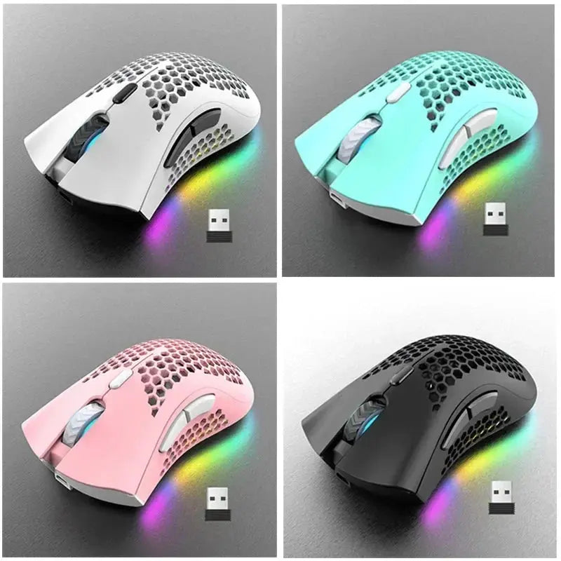 BM600 – Souris Gaming Sans Fil Honeycomb RGB 2.4GHz TechVisio