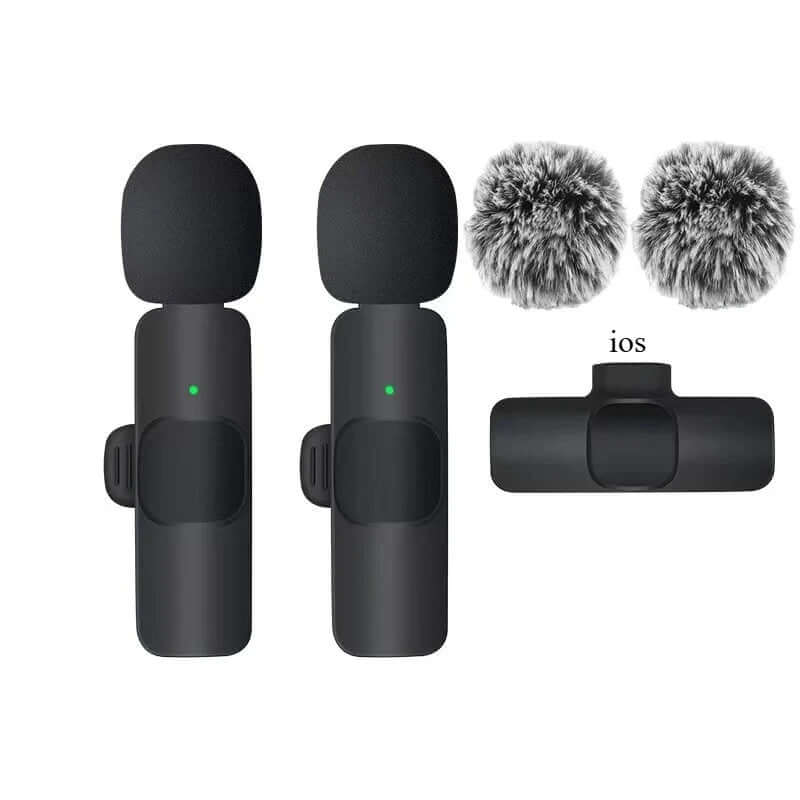 Micro Lavalier Sans Fil 2.4G Basix — Anti-bruit iPhone Android TechVisio