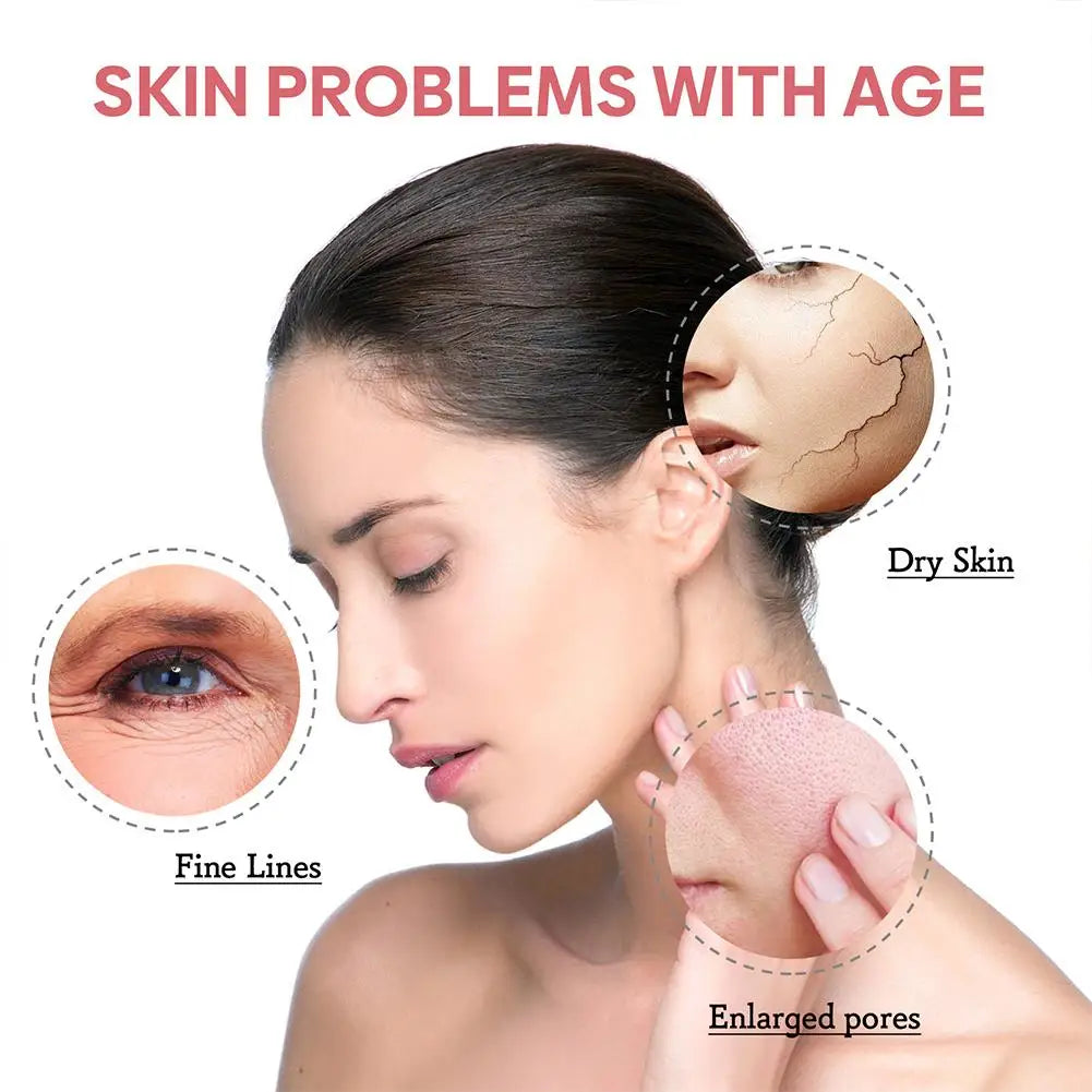 5 In 1 Fade fine lines Firming Face Serum Moisturizing brightning Vitamin C Hyaluronic Acid Facial Serum Shrink Pores Skin Care TechVisio
