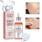 5 In 1 Fade fine lines Firming Face Serum Moisturizing brightning Vitamin C Hyaluronic Acid Facial Serum Shrink Pores Skin Care TechVisio