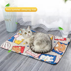 Summer Mat Pet Cooling Ice Blanket Mat Moisture Proof Dog Floor Sofa Cushion Skin Friendly Cat Sleep Breathable Pet Bed Covers TechVisio