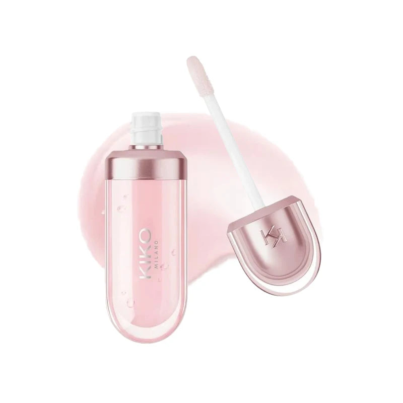 Original Kiko 3D Mirror Lip Glaze Waterproof Non Fading and Non Stick Cup Gentle Bean Paste Color Fine Shiny Point Charm Red TechVisio