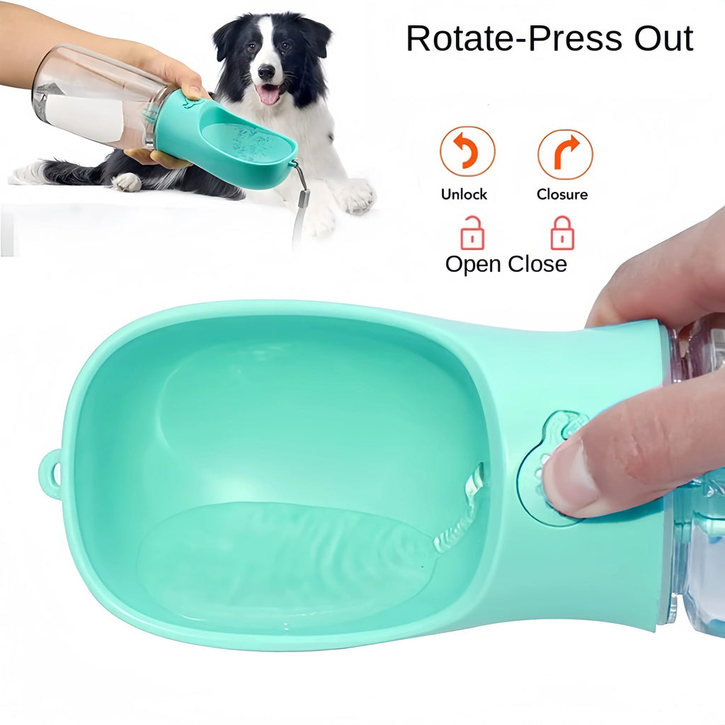 Pets Water Bottle Portable Food-Grade Material Dog Cat Travel Pet Water Cup Bottle with Food Dispenser Puppy Water Bottle TechVisio