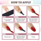 36 pcs Gel Nail Polish Set-32 Colors Gel Polish Kit Base Coat Glossy Matte And Glitter Top Coat Nail Polish Set TechVisio