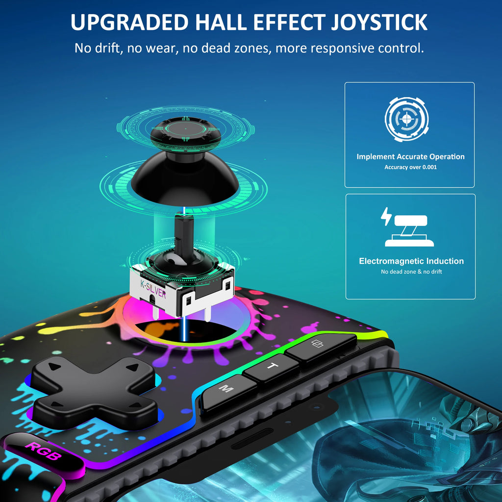 Manette Mobile Gaming BEBONCOOL – Hall Effect | Bluetooth | RGB | iPhone & Android