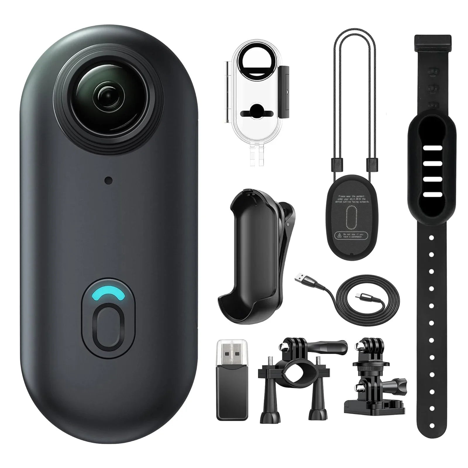 Kaysunlink H88 Mini Bodycam – 4K/1080p, WLAN, Magnetclip, Kopfhörer & Motorrad