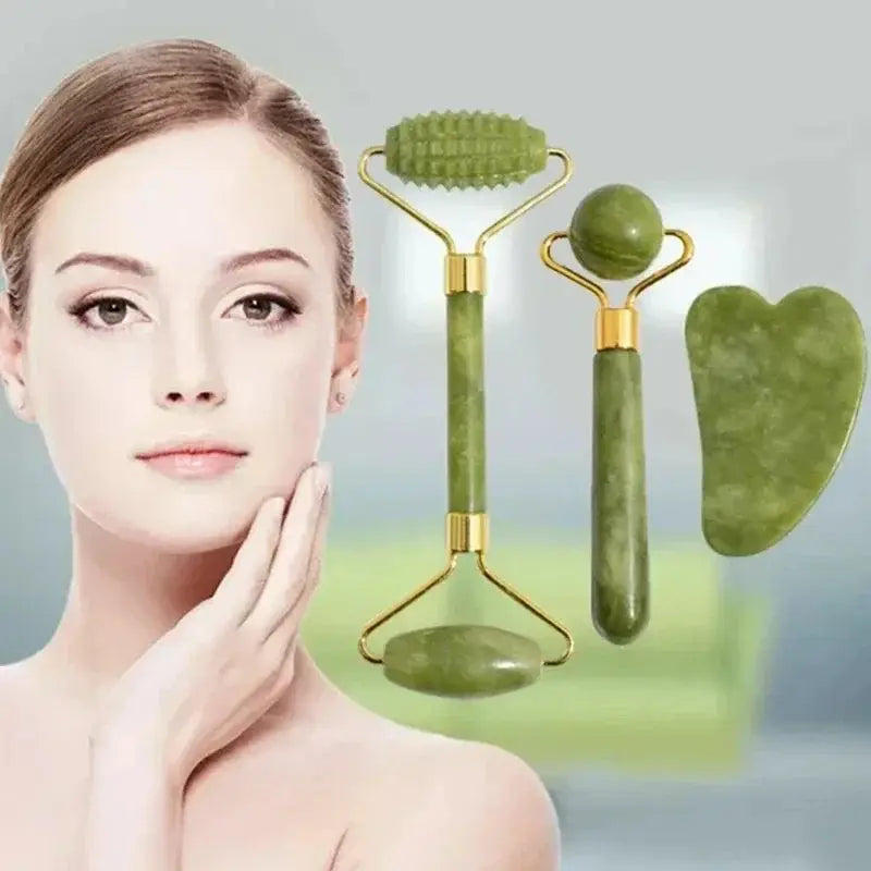 Rouleau de Jade & Gua Sha Pierre Naturelle AYHle