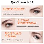 Snail Eye Cream Stick Collagen Fade Fine Lines Wrinkle Lightening Dark Circles Firming Eye Bags Puffiness Moisturizing Eye Cream TechVisio