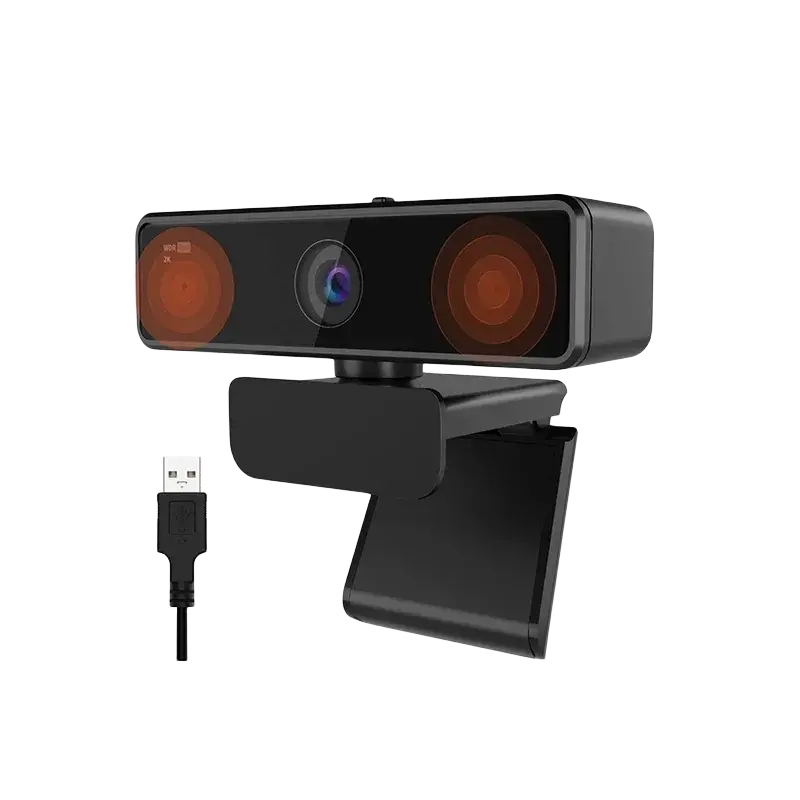 Webcam NUROUM V11 – 1080p 60fps / 2K 1440p, Double Micro, USB, PC & Mac TechVisio