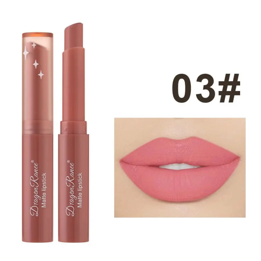 Rouge à Lèvres Mat Velours Waterproof – 12 Teintes TechVisio