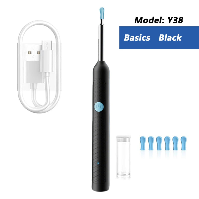 Nettoyeur d'Oreilles Visuel Connecté 1080P – WiFi, IP67, USB-C, Kit Complet