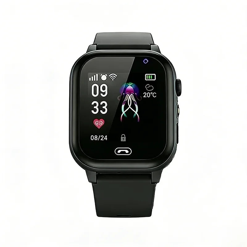 Lenovo 2026 New Kids 5G GPS Smart Watch SOS Video Call Sim Card HD Camera Waterproof Child Watch for Boys Girls Support Earphone TechVisio