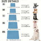 Extra Large Size Summer Pet Cooling Mat, Durable Ice Pad & Breathable Cool Bed, Comfortable Cool Blanket for Small Large Dogs Cats, Practical Pet Supplies for Home Sofa TechVisio