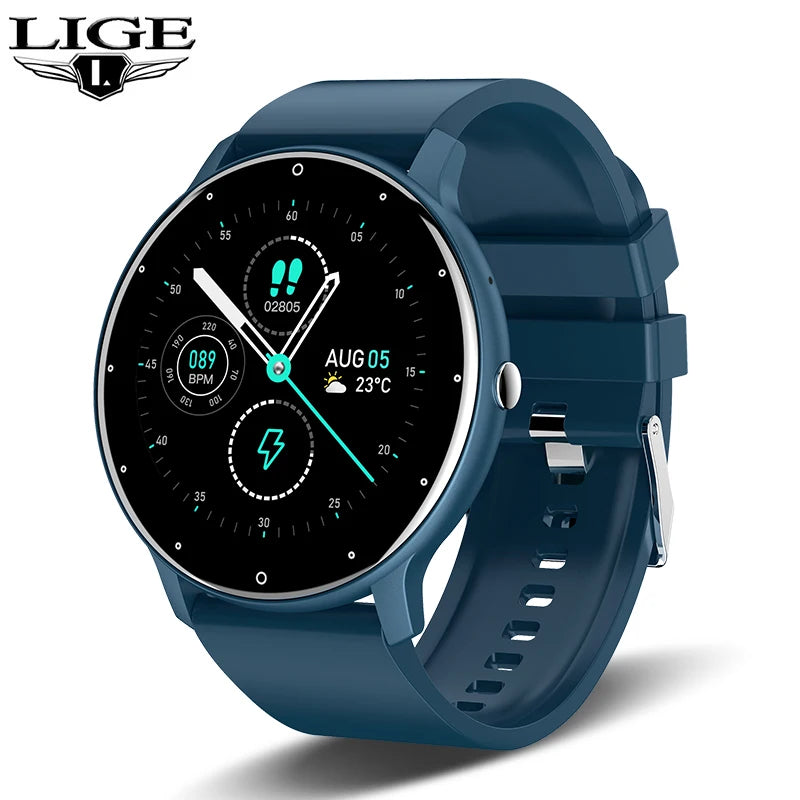 Montre Connectée Sport & Santé – Écran Tactile, FC, SpO2, Bluetooth 5.0