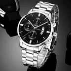 Montre Quartz Homme – Acier Inoxydable Style Fashion Luxe DEYROS