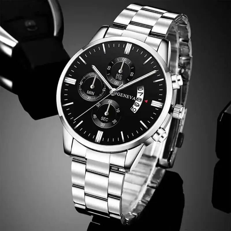 Montre Quartz Homme – Acier Inoxydable Style Fashion Luxe DEYROS