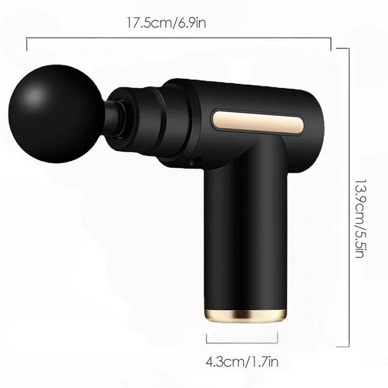 Mini Muscle Massage Gun Protable Body Massager Deep Handheld Percussion Massager For Body Back And Neck Leg TechVisio