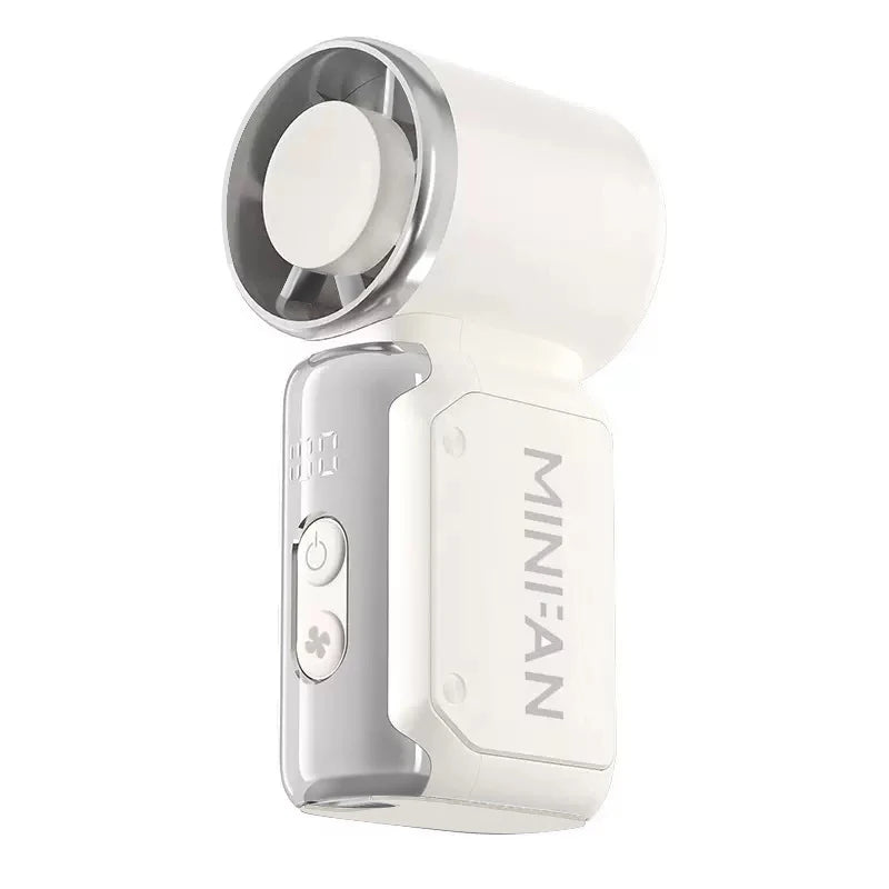 Mini handheld fan, portable small electric fan, USB charging portable pocket fan, suitable for outdoor, travel, and office use TechVisio
