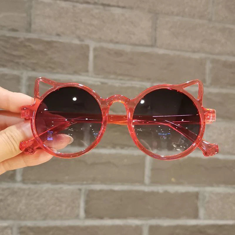 Girls Boys Cute Animal Cartoon Ears Sunglasses Outdoor Sun Protection Children Lovely Vintage Sunglasses Protection Classic Kids TechVisio