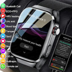 Montre Connectée Santé IA – ECG, SpO2, AMOLED, IP68 TechVisio