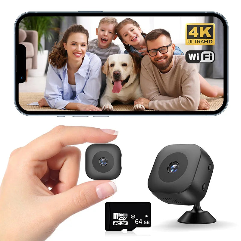 Mini 4K HD Camera WiFi Wireless Monitoring Security Protection Remote Monitor Video Surveillance Smart Home Security System 2026 TechVisio