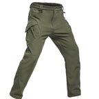 Men's Fleece Lined Winter Warm Tactical Pants Waterproof Hiking Casual Thermal Work Cargo Pants Insulated Skiing Outdoor Sports TechVisio