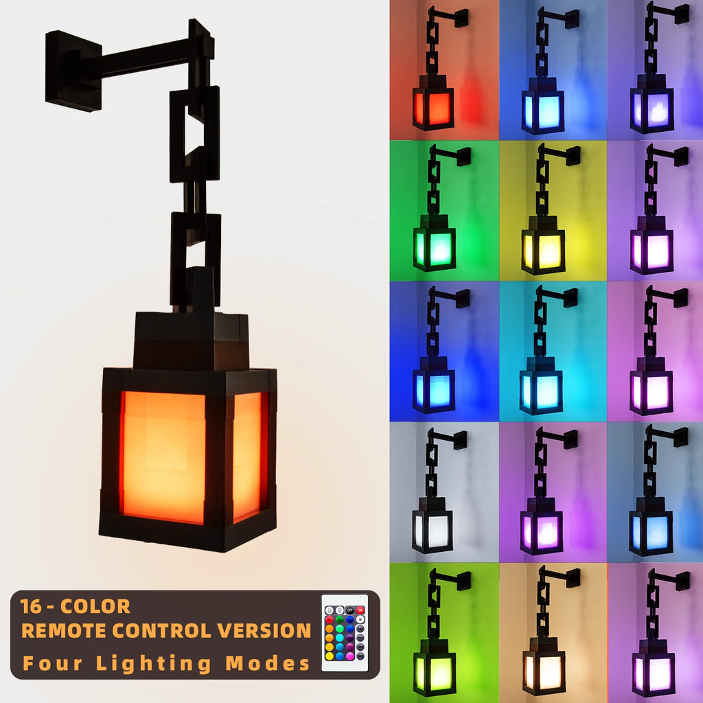 Pixel LED Lantern 16 Colors – USB DIY Night Light