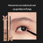 kakashow Silk Fiber Matte Mascara Makeup Ultra-Fine Brush Lengthens Eyelashes Waterproof Fast Dry Black Curling TechVisio