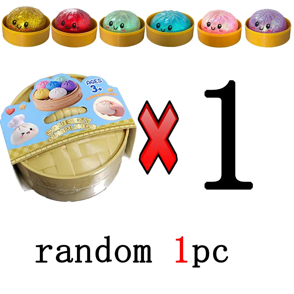 Squishy Anti-Stress Bao Ravioli – Fidget Toy TPR, Slow Rising