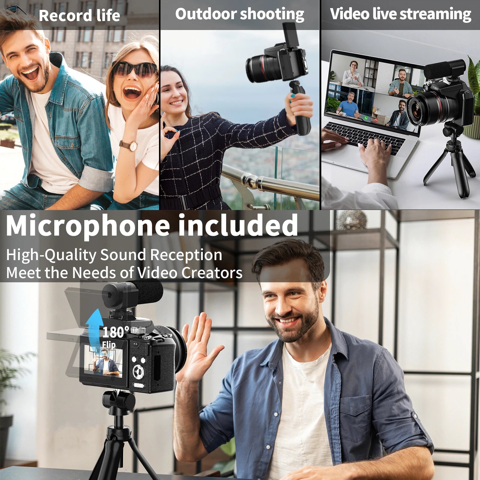 NBD S210 Full Kit Camera – 64MP | 5K | 16x Zoom | Wi-Fi