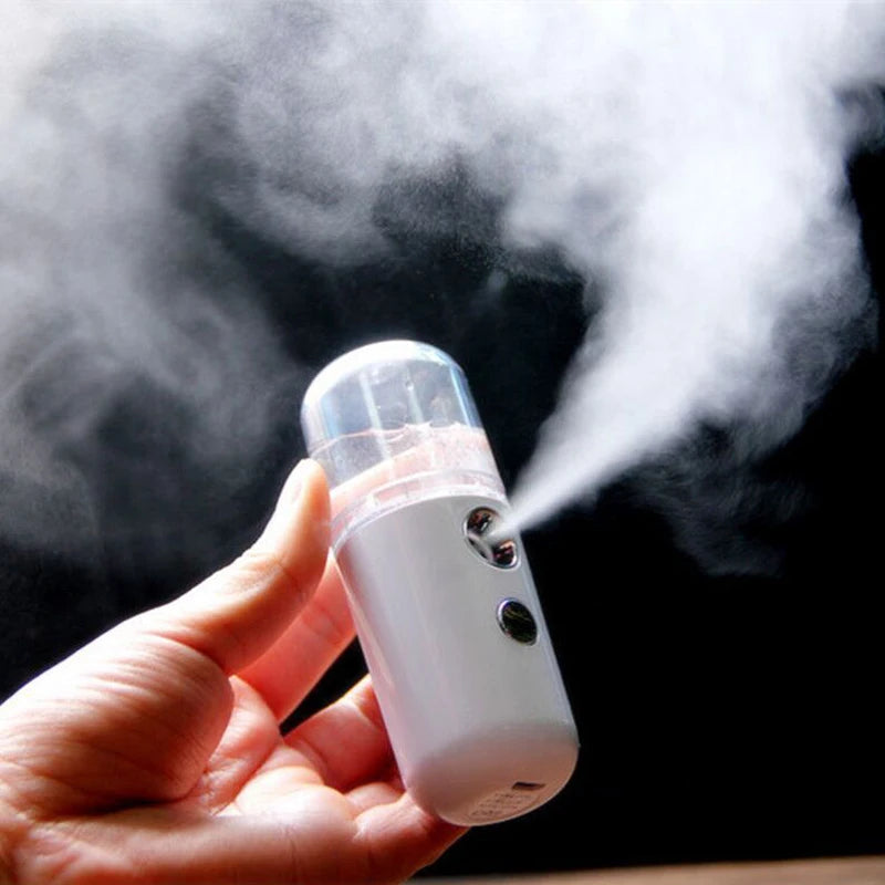Nano Mister 30 ml Mini Face Humidifier Portable Facial Sprayer USB Rechargeable Handy Skin Care Machine for Face Hydrating TechVisio