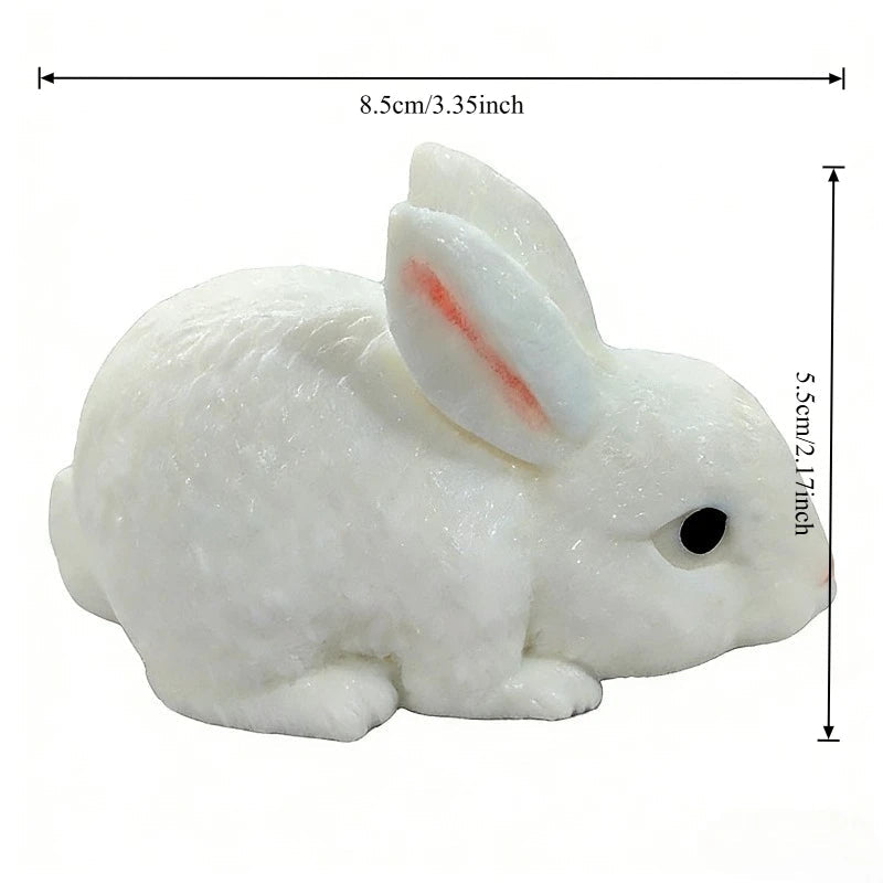 Squishy Lapin Kawaii Blanc Ultra-Doux Anti-Stress TechVisio