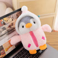25cm Cute Penguin Plush Toy Baby Comforting Sleep Doll Fluffy Penguin Wearing Clothes Hats Stuffed Animal Pillow Birthday Gifts TechVisio