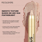 1 Pc Shimmer Eyeshadow Stick, Dual-ended Eyeshadow Pen, with Brush, Eye-catching Eye Makeup High Color Rendering, Concert Makeup TechVisio