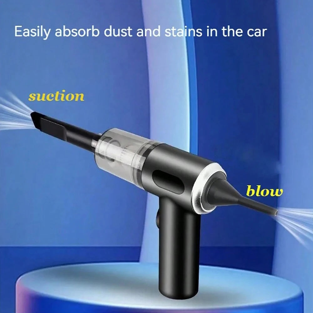 3 In 1 Integrated Suction And Blowing Vacuum Combination Vacuum Cleaner USB Charging Small Car Household Vacuum Cleaner TechVisio