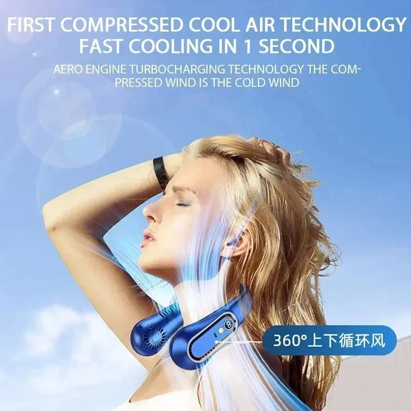 Ventilateur Tour de Cou Sans Lame Lenovo USB – 6 Vitesses TechVisio