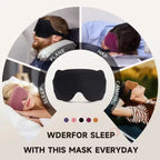 Masque Sommeil 3D Contouré – Occultant 100% | Zéro Pression | 6 Coloris TechVisio