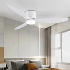 42 52 Inch Ceiling Fans With Lights Led 3 Color 6 Speeds DC Motor Fans Remote Control Low Floor Decorative Fans With Lighting TechVisio